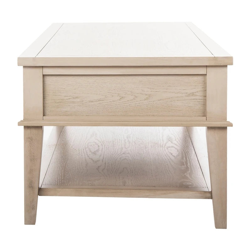 Table basse rectangulaire traditionnelle Sépia - 54 x 23,6 x 19,3