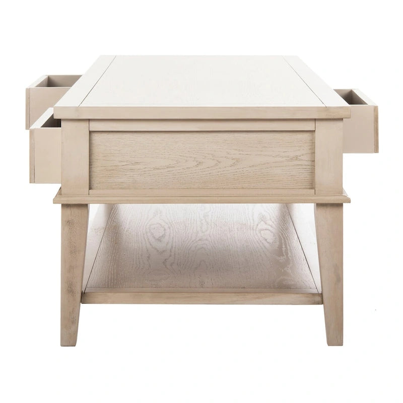 Table basse rectangulaire traditionnelle Sépia - 54 x 23,6 x 19,3