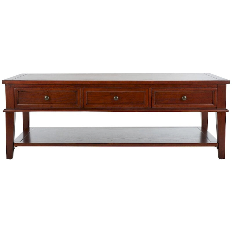 Table basse rectangulaire traditionnelle Sépia - 54 x 23,6 x 19,3