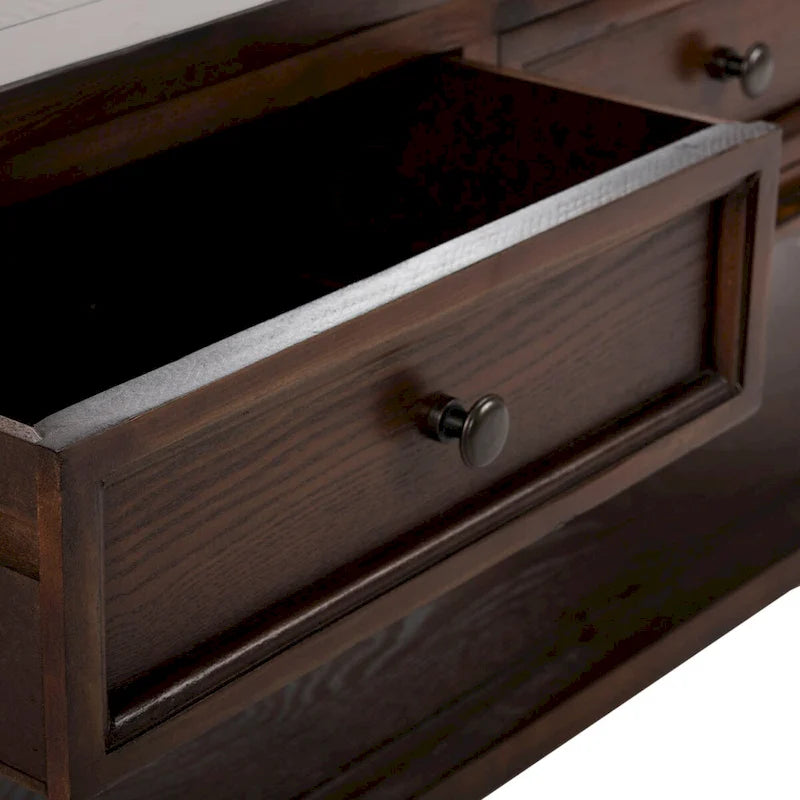 Table basse rectangulaire traditionnelle Sépia - 54 x 23,6 x 19,3