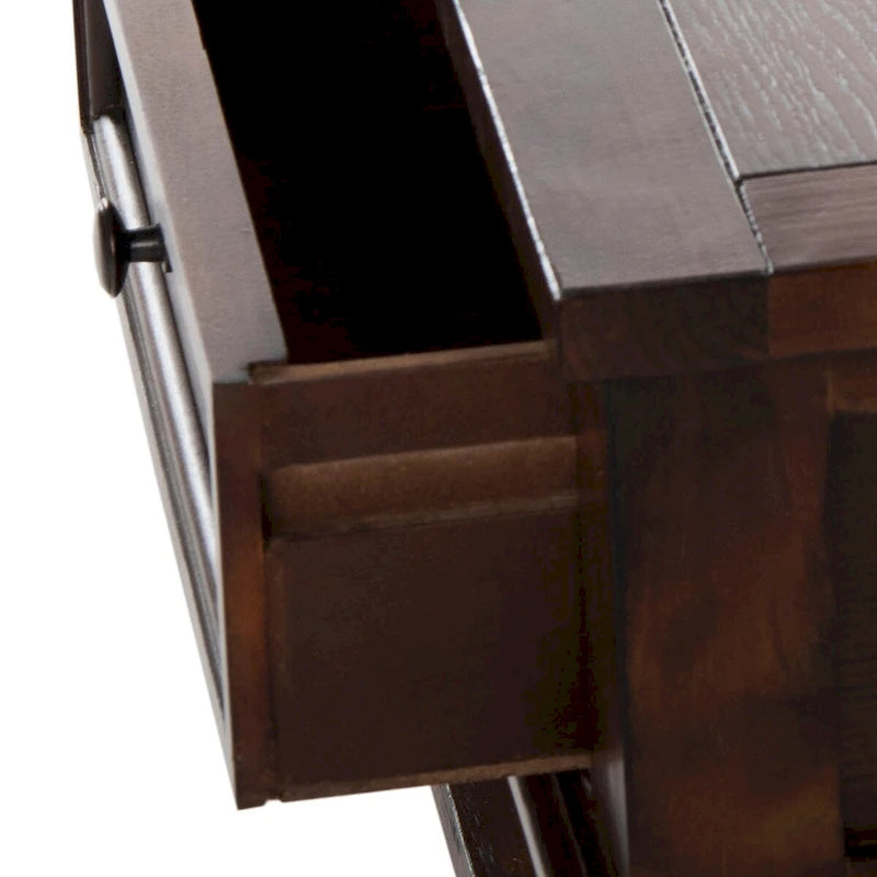 Table basse rectangulaire traditionnelle Sépia - 54 x 23,6 x 19,3
