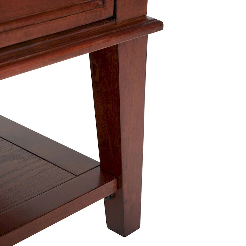 Table basse rectangulaire traditionnelle Sépia - 54 x 23,6 x 19,3