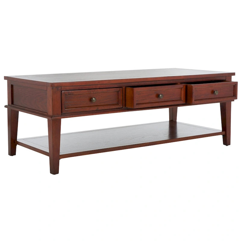Table basse rectangulaire traditionnelle Sépia - 54 x 23,6 x 19,3