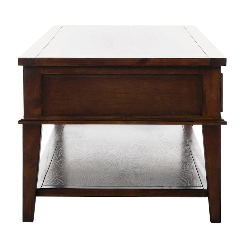 Table basse rectangulaire traditionnelle Sépia - 54 x 23,6 x 19,3