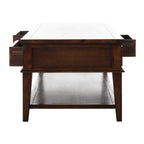 Table basse rectangulaire traditionnelle Sépia - 54 x 23,6 x 19,3