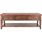 Table basse rectangulaire traditionnelle Sépia - 54 x 23,6 x 19,3