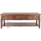 Table basse rectangulaire traditionnelle Sépia - 54 x 23,6 x 19,3