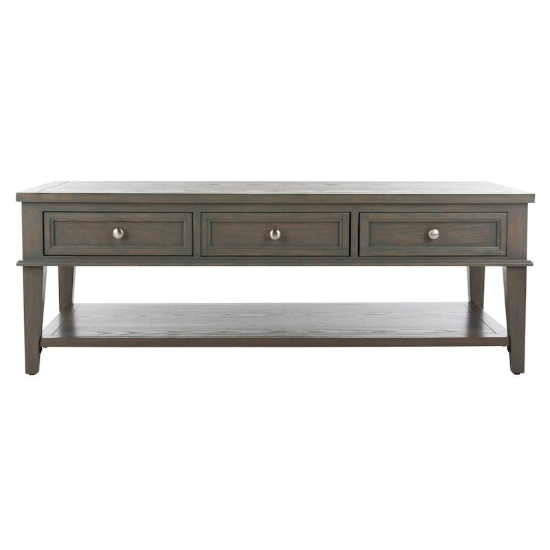 Table basse rectangulaire traditionnelle Sépia - 54 x 23,6 x 19,3