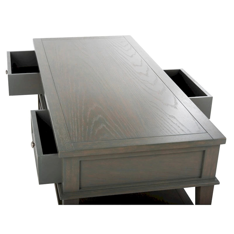 Table basse rectangulaire traditionnelle Sépia - 54 x 23,6 x 19,3