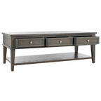 Table basse rectangulaire traditionnelle Sépia - 54 x 23,6 x 19,3