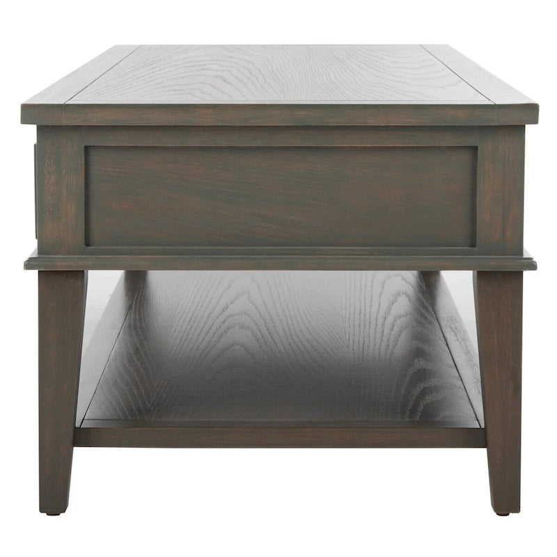 Table basse rectangulaire traditionnelle Sépia - 54 x 23,6 x 19,3