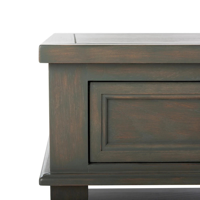 Table basse rectangulaire traditionnelle Sépia - 54 x 23,6 x 19,3