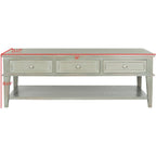 Table basse rectangulaire traditionnelle Sépia - 54 x 23,6 x 19,3