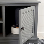 Meuble TV 2 portes 1 étagère - 47 L x 16 P x 20 H