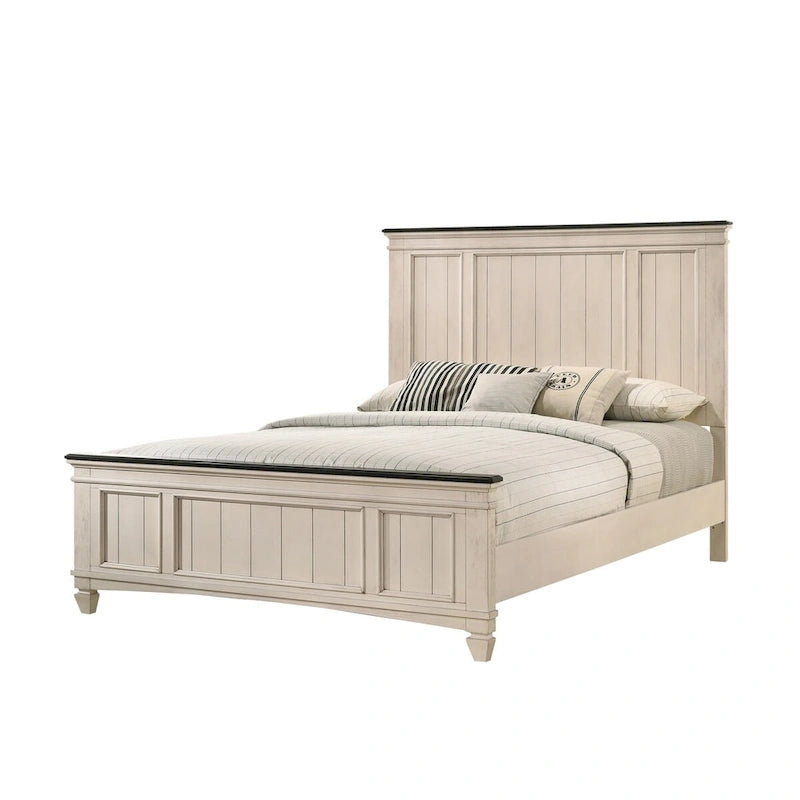 Chambre à coucher Panneau Crème et Marron