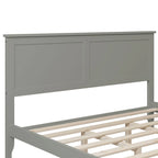 Lit plateforme Queen Size, cadre de lit plateforme moderne en bois massif, sommier tapissier non requis