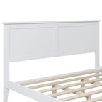 Lit plateforme Queen Size, cadre de lit plateforme moderne en bois massif, sommier tapissier non requis