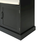 Porte-manteau d'entrée 3-en-1 avec 3 patères et banc de rangement - 120 l x 180 h x 40 P cm