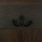 Porte-manteau d'entrée 3-en-1 avec 3 patères et banc de rangement - 120 l x 180 h x 40 P cm
