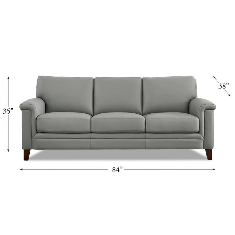 Canapé, causeuse et fauteuil en cuir pleine fleur avec mousse à mémoire de forme et ressorts