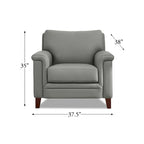 Canapé, causeuse et fauteuil en cuir pleine fleur avec mousse à mémoire de forme et ressorts