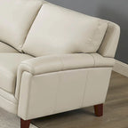 Canapé, causeuse et fauteuil en cuir pleine fleur avec mousse à mémoire de forme et ressorts