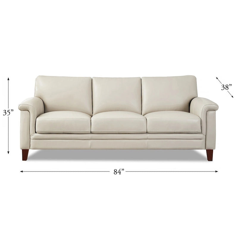 Canapé, causeuse et fauteuil en cuir pleine fleur avec mousse à mémoire de forme et ressorts