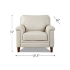 Canapé, causeuse et fauteuil en cuir pleine fleur avec mousse à mémoire de forme et ressorts