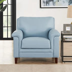Canapé, causeuse et fauteuil en cuir pleine fleur avec mousse à mémoire de forme et ressorts