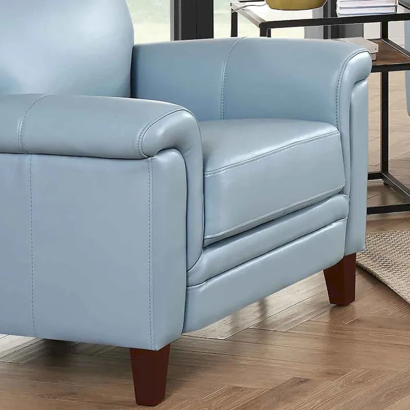 Canapé, causeuse et fauteuil en cuir pleine fleur avec mousse à mémoire de forme et ressorts