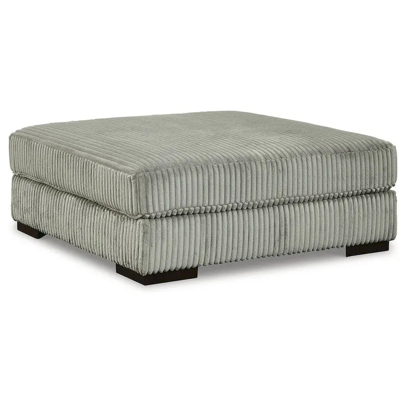 Canapé d'angle avec pouf - 133 L x 133 P x 38 H