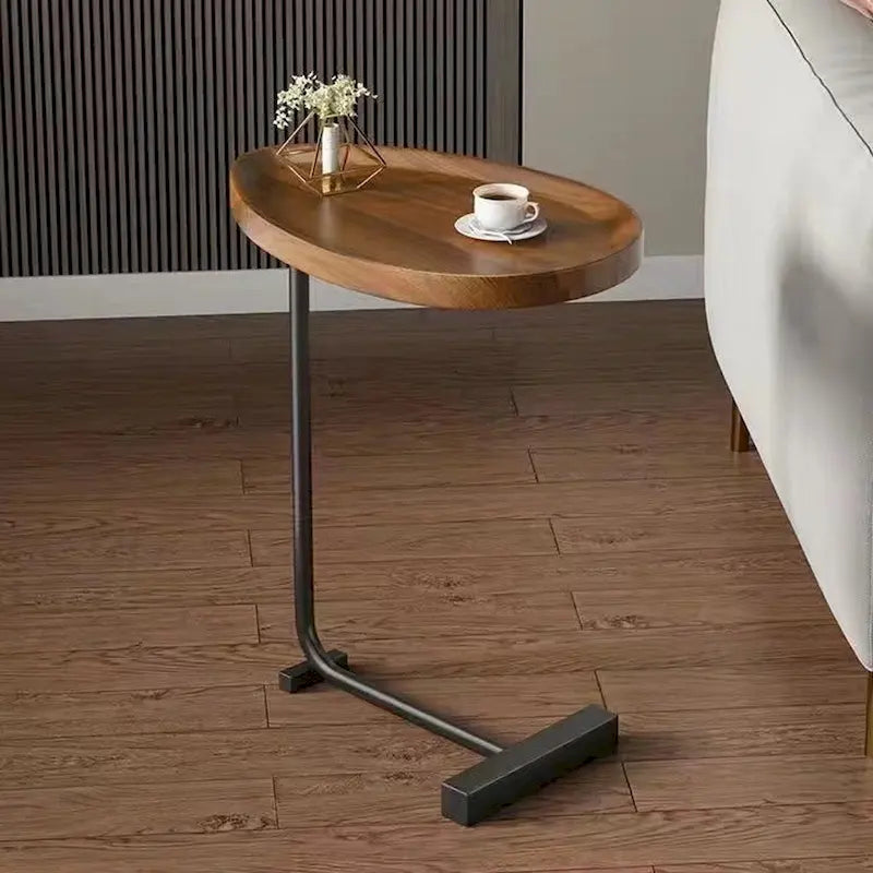 Table d'appoint en forme de C, lot de 2, petite table basse, table de canapé