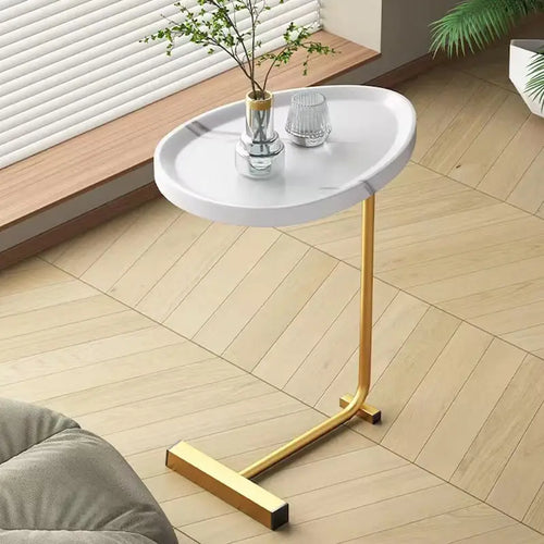 Table d'appoint en forme de C, lot de 2, petite table basse, table de canapé