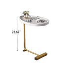Table d'appoint en forme de C, lot de 2, petite table basse, table de canapé