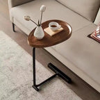 Table d'appoint en forme de C, lot de 2, petite table basse, table de canapé