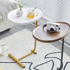 Table d'appoint en forme de C, lot de 2, petite table basse, table de canapé