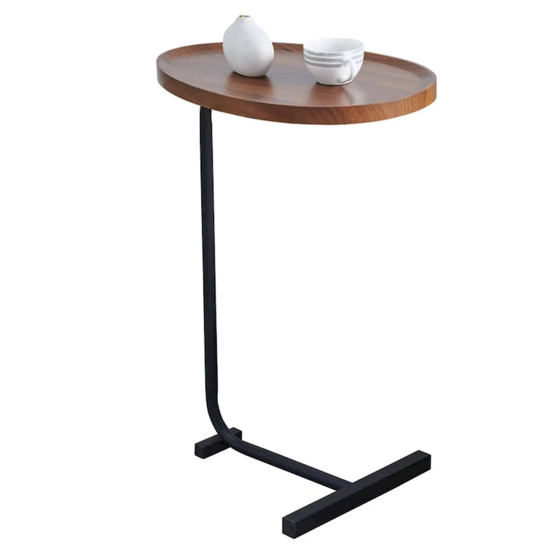 Table d'appoint en forme de C, lot de 2, petite table basse, table de canapé