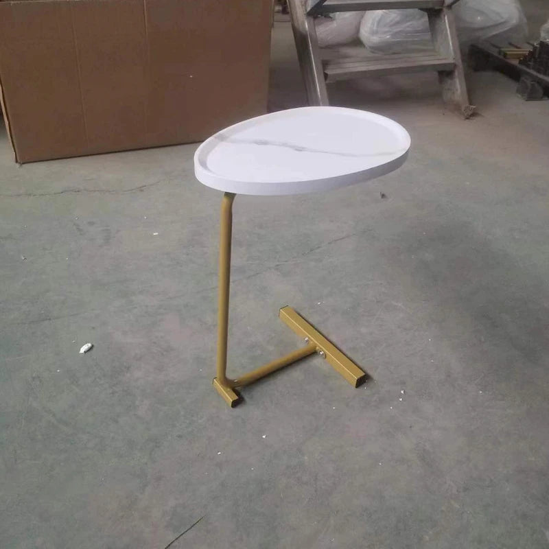 Table d'appoint en forme de C, lot de 2, petite table basse, table de canapé