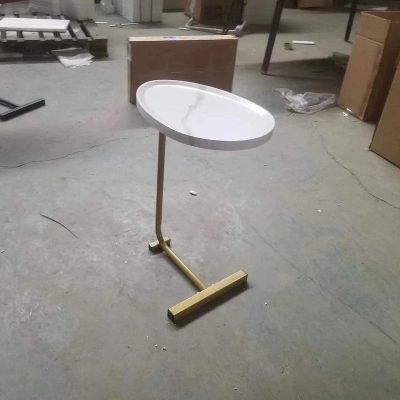 Table d'appoint en forme de C, lot de 2, petite table basse, table de canapé