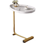 Table d'appoint en forme de C, lot de 2, petite table basse, table de canapé